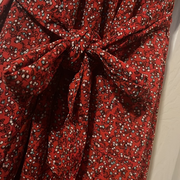 Max Studio Short Sleeve Floral Print Crepe Midi Dress  Size Medium (Size L) - Picture 4 of 4